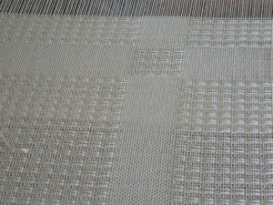 weaving bamboo yarn shawl