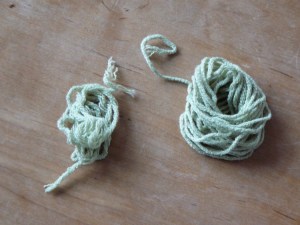 Left over yarn